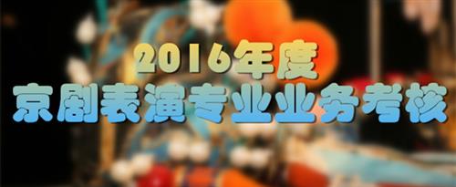 美女日逼美骚女国家京剧院2016年度京剧表演专业业务考...